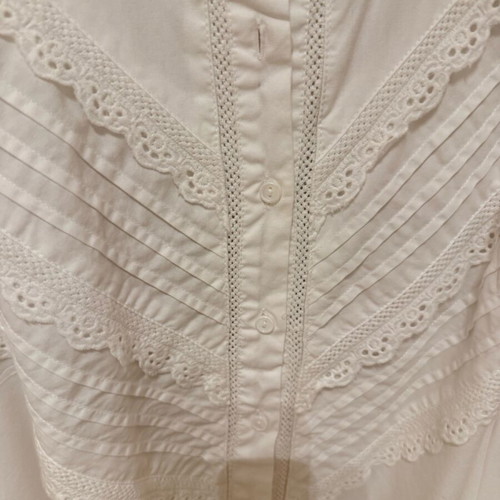 Zara white shirt like new, size L