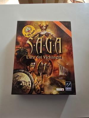 Saga Rage of the Vikings PC game complete like new big box 1998
