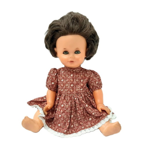 Vintage doll 60s rubber and early plastic with original dress