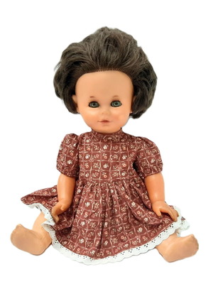 Vintage doll 60s rubber and early plastic with original dress