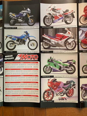 Collectible motorcycle poster 1989 like new