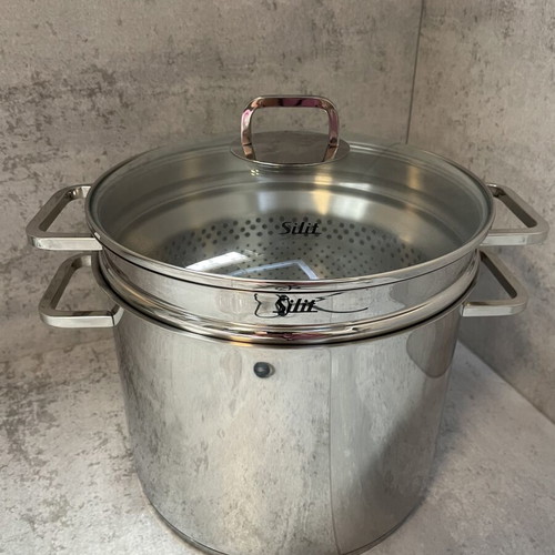 Silic Quadro 24cm Pastapot pasta pot, stainless steel