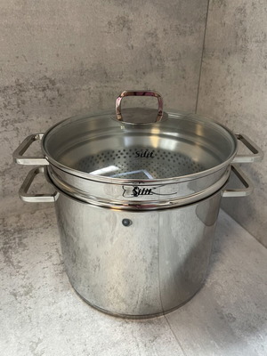 Silic Quadro 24cm Pastapot pasta pot, stainless steel