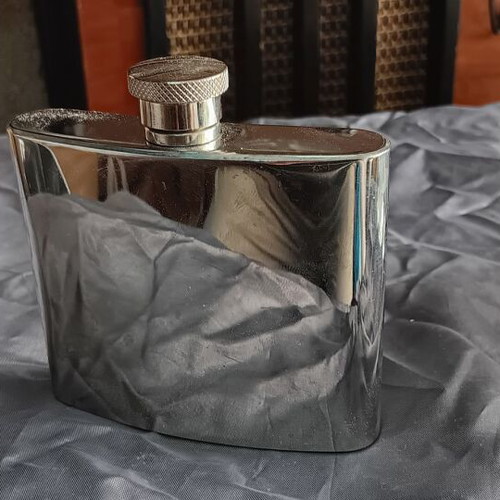 Flask silver plated 50 oz used