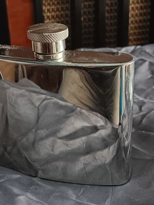 Flask silver plated 50 oz used