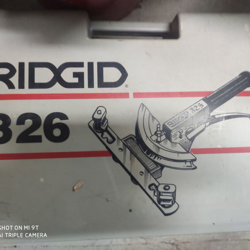 RIDGID 326 Ratchet Bender with Accessories and Carrying Case new