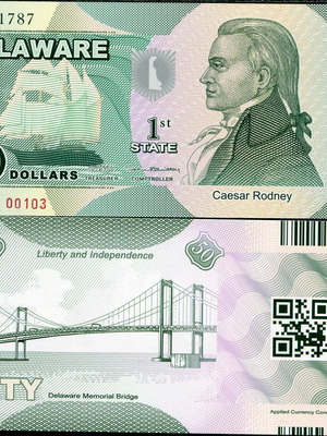 50 Dollars 2014 Αμερική 1st State Polymer Fantasy Rodney καινούργιο