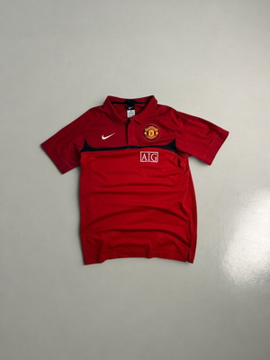 Nike Vintage Y2K Manchester United Polo Shirt 2011-2012 Red like new