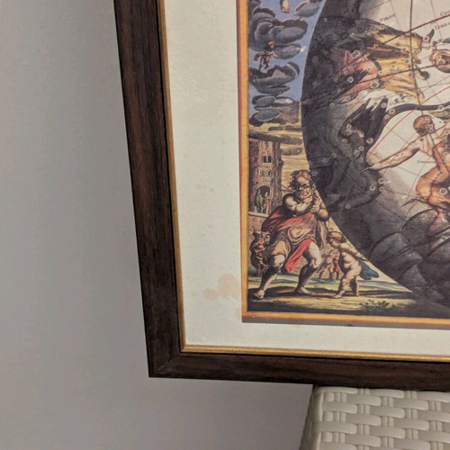 Andreas Cellarius Harmonia Macrocosmica set of 4 framed prints used