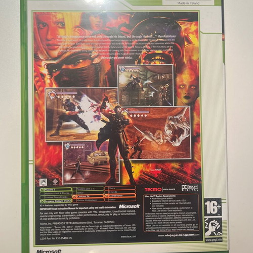 Ninja Gaiden Xbox game