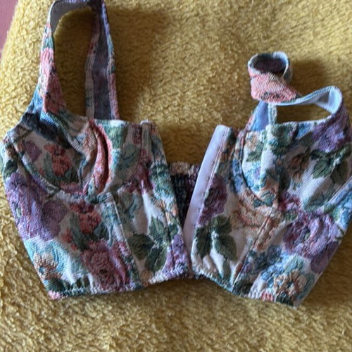 Shein bustier top new, multicolor, size XS