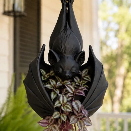 Bat Flowerpot new, hanging decorative planter 20cm