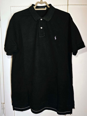 Polo Ralph Lauren ανδρική μπλούζα πόλο σε μαύρο, μέγεθος L