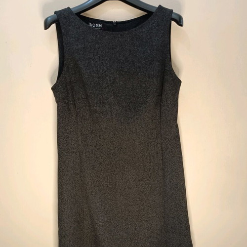 Wool sleeveless dress grey like new, size L/XL