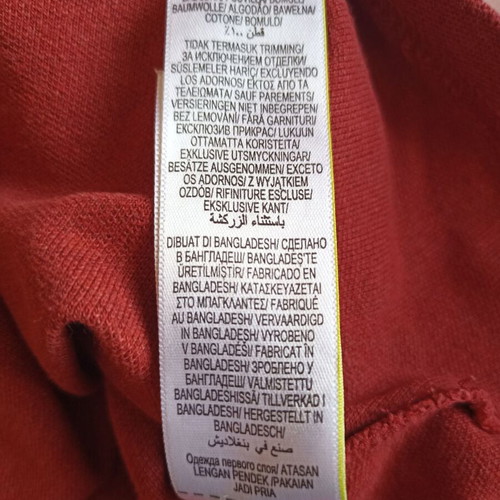 Marks & Spencer men's short-sleeve shirt medium used, red cotton