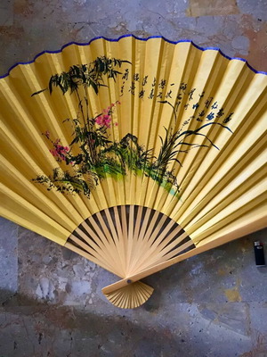 Asian wall fan used 70cm x 110cm for decoration