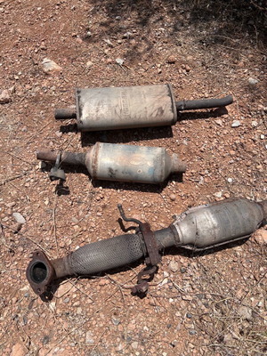 Exhaust muffler used in good condition