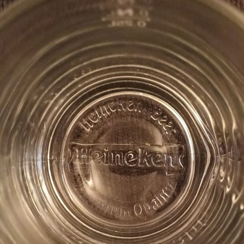 Collectible glass promotional Hineken mug like new