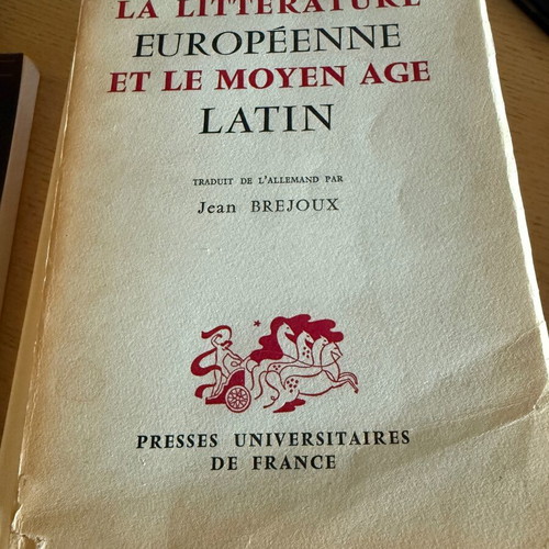 La litterature europeene et le moyen age latin book used in very good condition