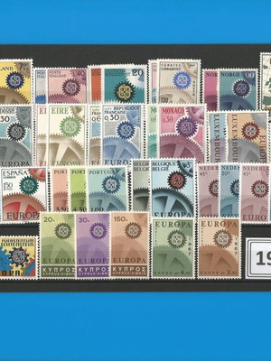 Europa 1967 Lux new stamps from all countries