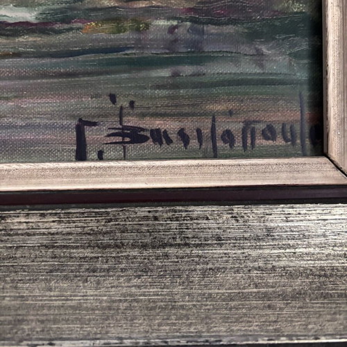 Oil painting on canvas by Giorgos Vasilopoulos like new