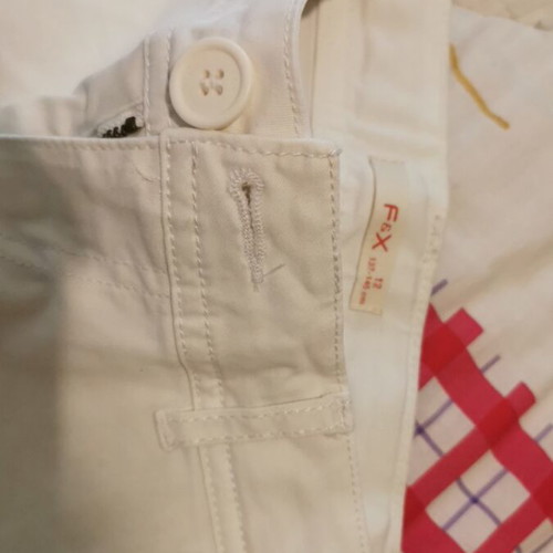 White shorts size 12 for girl like new