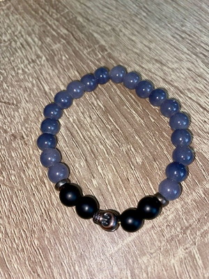 Unisex bracelet unused, black and blue