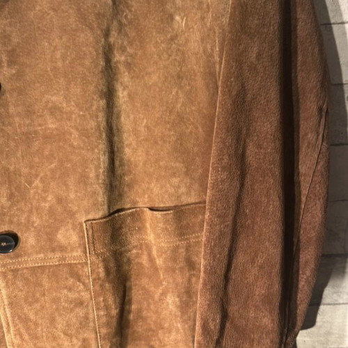 Zara Suede Leather Jacket new, oversized, brown, size XL