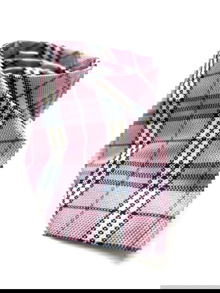 Burberry light purple classic pattern tie