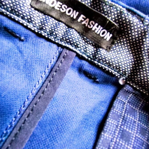 Edeson Fashion blue suit set new with jacket 50, trousers 32, shirt M and tie