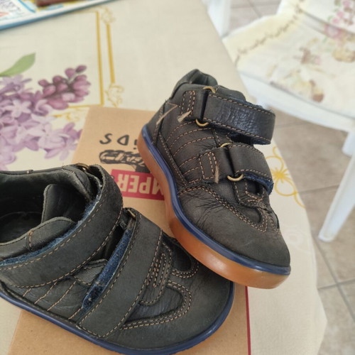 Camper kids shoes size 22 like new, gray and blue