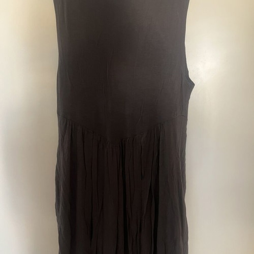 YUKA dress medium large brown like new with embroidered stones