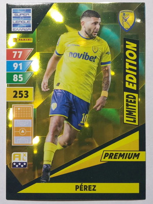 Κάρτα Adrenalyn 2024-25 Limited Edition Perez Panaitolikos καινούργια