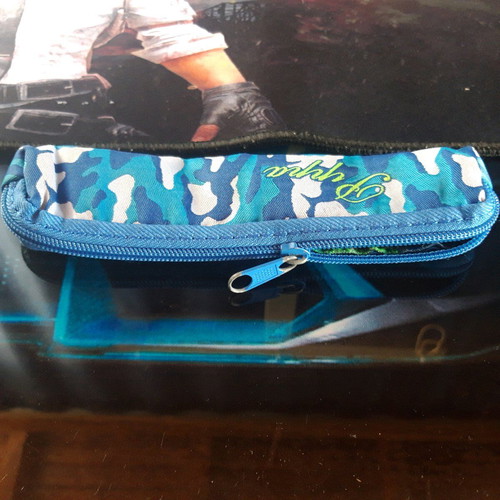 Pencil case like new with modern camouflage design