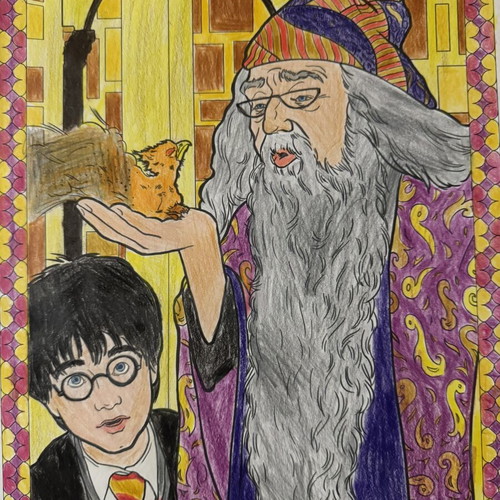 Harry Potter Magical Creatures Coloring Book like new