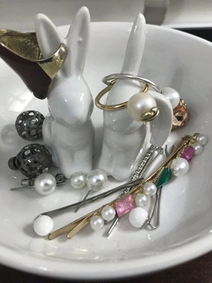 Easter bowl white new for eggs or jewelry holder