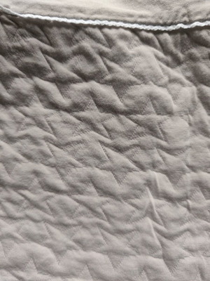 Nef Nef Baby Blanket like new, thin, ice gray with embossed stars