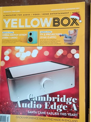 Yellow Box magazines used, issues 1 and 5, 2020