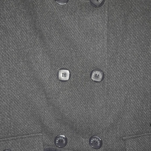 Freesoul coat used gray blue with high collar