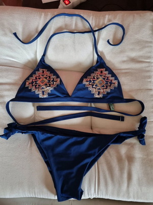 Violetta bikini used, royal blue, size Medium