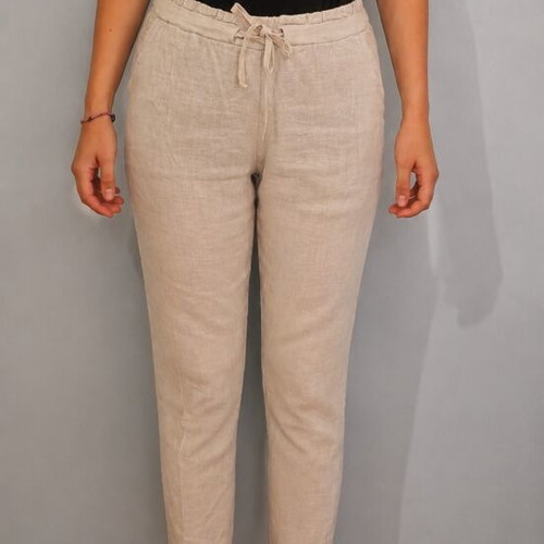 Linen pants gray used, size M 38 10