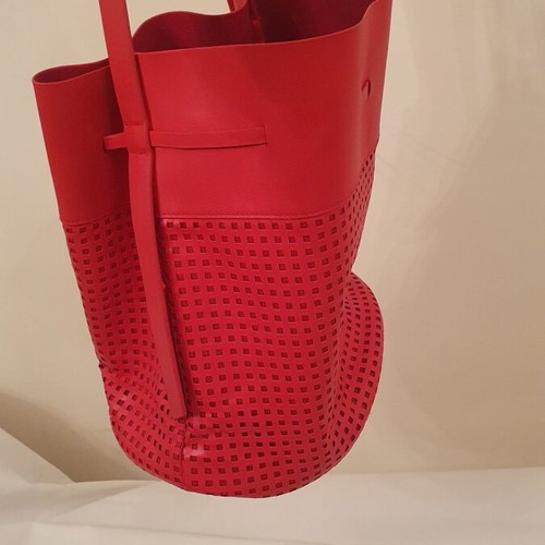 Shoulder bag used, red