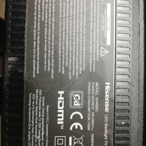 Hisense TV 65A6BG parts