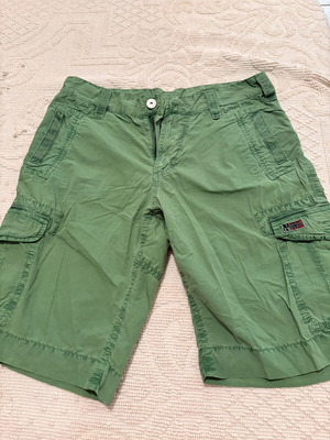 Napapijri men's bermuda shorts like new, green, size S