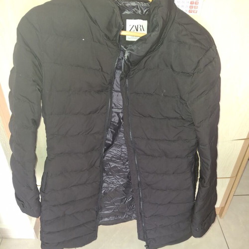 Zara puffer jacket, black, size M