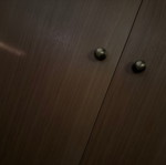 Bronze door handle set