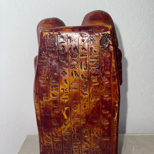 Decorative statue couple inspired by Ancient Egypt like new