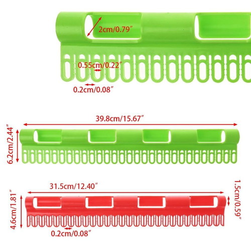 Plastic underwear clip hanger 40cm set of 2 green new