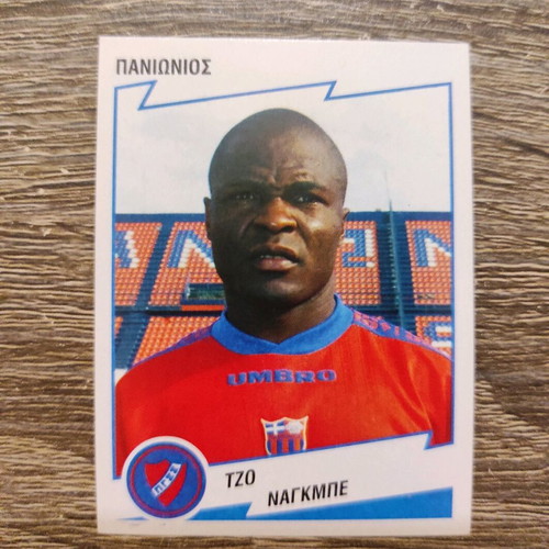 Panini Football Sticker 2001 used, Panionios player