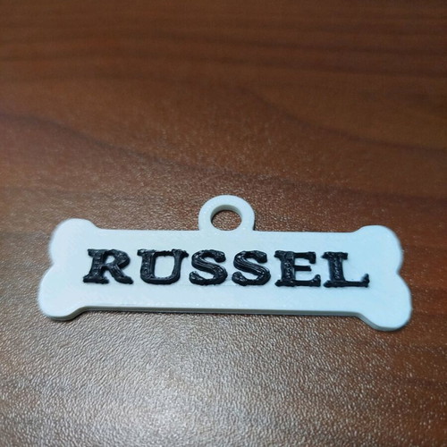 3D Printed Dog Tag new